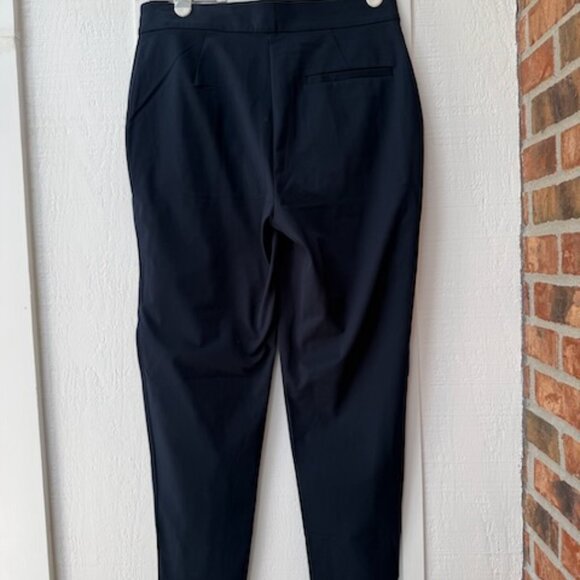 Ministry of Supply Women's Kinetic Tapered Office Work Pant Pull-on, Navy size 8 - Picture 5 of 8